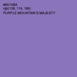 #8A74BA - Purple Mountain's Majesty Color Image