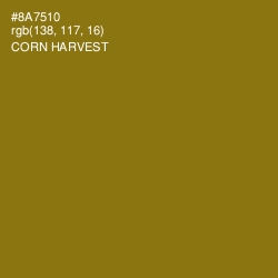 #8A7510 - Corn Harvest Color Image