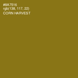 #8A7516 - Corn Harvest Color Image