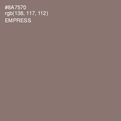 #8A7570 - Empress Color Image
