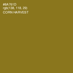 #8A761D - Corn Harvest Color Image