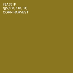 #8A761F - Corn Harvest Color Image