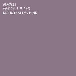 #8A7686 - Mountbatten Pink Color Image