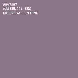 #8A7687 - Mountbatten Pink Color Image