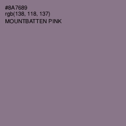 #8A7689 - Mountbatten Pink Color Image