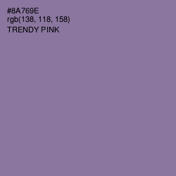 #8A769E - Trendy Pink Color Image