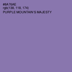 #8A76AE - Purple Mountain's Majesty Color Image