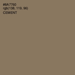 #8A7760 - Cement Color Image