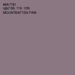 #8A7781 - Mountbatten Pink Color Image