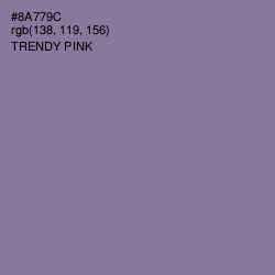 #8A779C - Trendy Pink Color Image