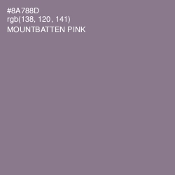 #8A788D - Mountbatten Pink Color Image