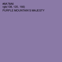 #8A78A6 - Purple Mountain's Majesty Color Image