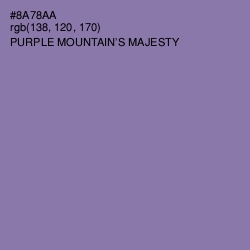 #8A78AA - Purple Mountain's Majesty Color Image