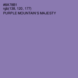 #8A78B1 - Purple Mountain's Majesty Color Image