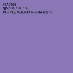 #8A78B6 - Purple Mountain's Majesty Color Image