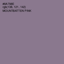 #8A798E - Mountbatten Pink Color Image