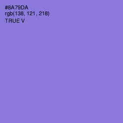 #8A79DA - True V Color Image
