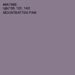 #8A7A8E - Mountbatten Pink Color Image