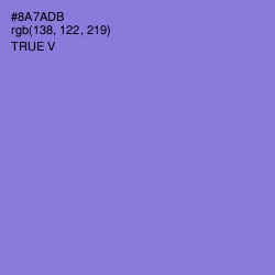 #8A7ADB - True V Color Image