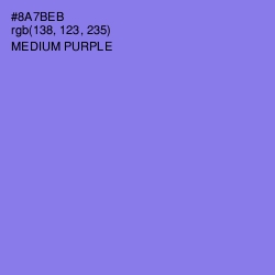 #8A7BEB - Medium Purple Color Image
