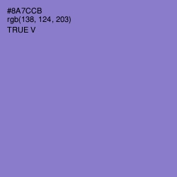 #8A7CCB - True V Color Image