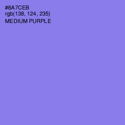 #8A7CEB - Medium Purple Color Image