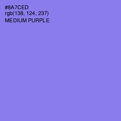 #8A7CED - Medium Purple Color Image