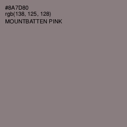 #8A7D80 - Mountbatten Pink Color Image