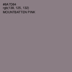 #8A7D84 - Mountbatten Pink Color Image