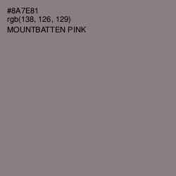 #8A7E81 - Mountbatten Pink Color Image