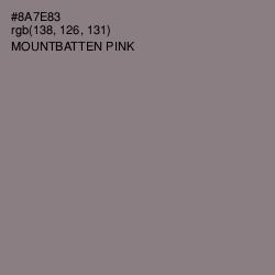 #8A7E83 - Mountbatten Pink Color Image