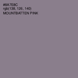 #8A7E8C - Mountbatten Pink Color Image