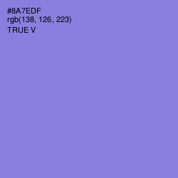 #8A7EDF - True V Color Image