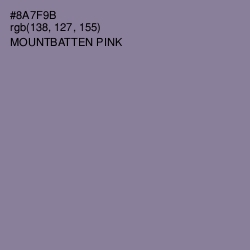 #8A7F9B - Mountbatten Pink Color Image