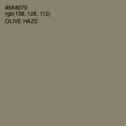 #8A8070 - Olive Haze Color Image
