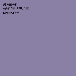 #8A80A5 - Manatee Color Image