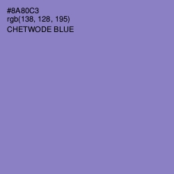 #8A80C3 - Chetwode Blue Color Image