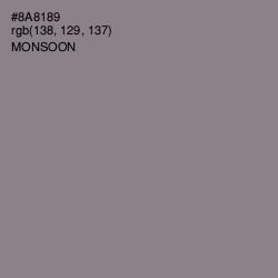 #8A8189 - Monsoon Color Image