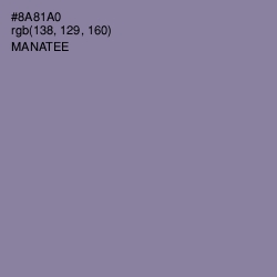 #8A81A0 - Manatee Color Image