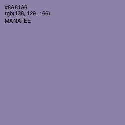 #8A81A6 - Manatee Color Image