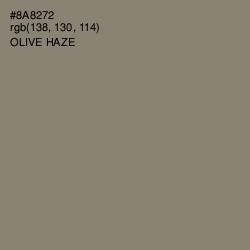 #8A8272 - Olive Haze Color Image