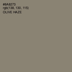 #8A8273 - Olive Haze Color Image