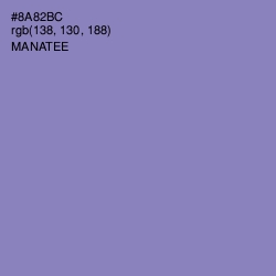 #8A82BC - Manatee Color Image