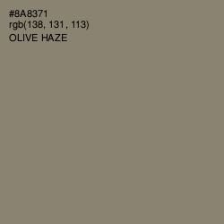 #8A8371 - Olive Haze Color Image