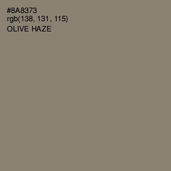 #8A8373 - Olive Haze Color Image