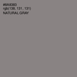 #8A8383 - Natural Gray Color Image