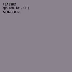 #8A838D - Monsoon Color Image