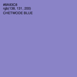 #8A83C8 - Chetwode Blue Color Image