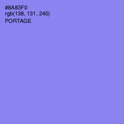 #8A83F0 - Portage Color Image