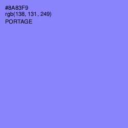 #8A83F9 - Portage Color Image